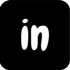 Linkedin logo in black and white