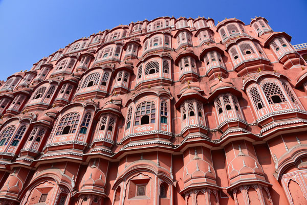 The pink buildings of Jaipur